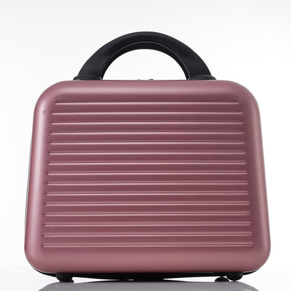 20 Inch Front Open Luggage Lightweight Suitcase with Front Pocket and USB Port - Rose Gold_6