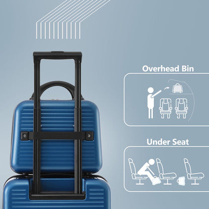 20-Inch Carry-on Luggage with Front Pocket, USB Port, and Carrying Case - Peacock Blue_12