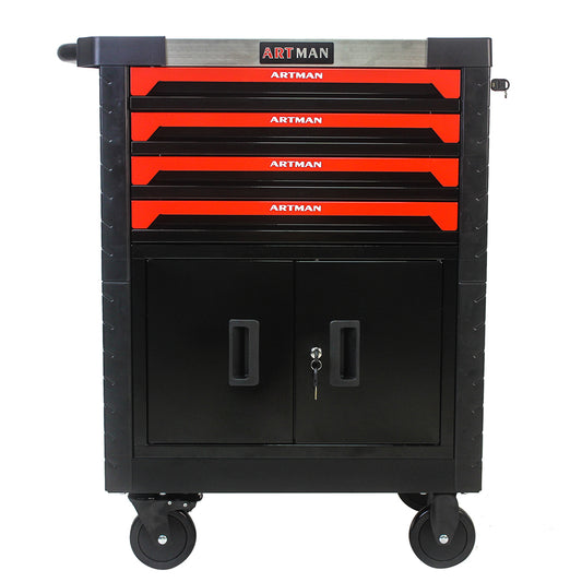 Removable 4-Drawers Tool Cart with Lock_0