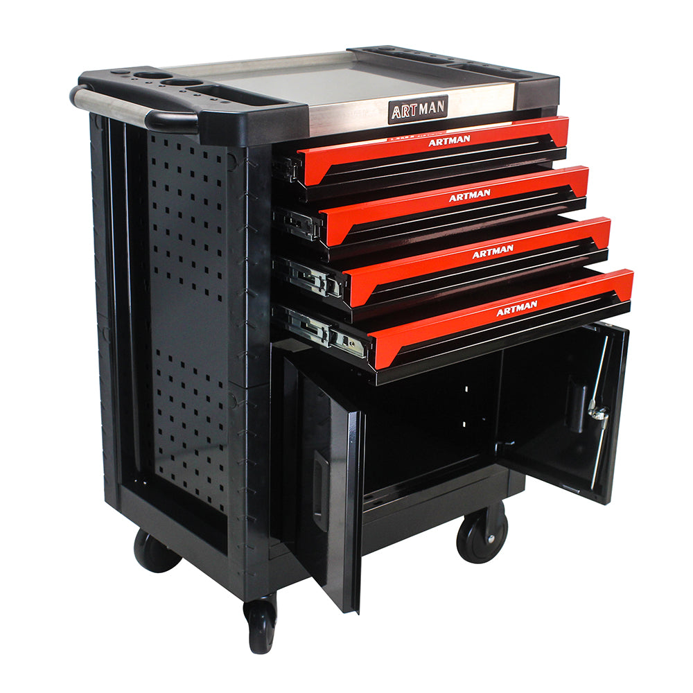 Removable 4-Drawers Tool Cart with Lock_5