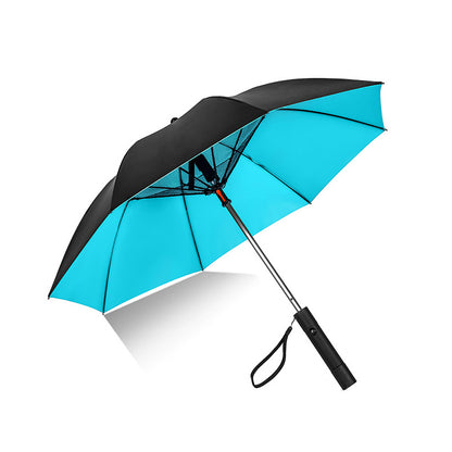 Sun Protection Parasol Foldable Fan Beach Umbrella- USB Rechargeable_3